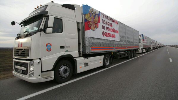 Восьмой гуманитарный конвой для жителей Донбасса. Архивное фото. - Sputnik Таджикистан