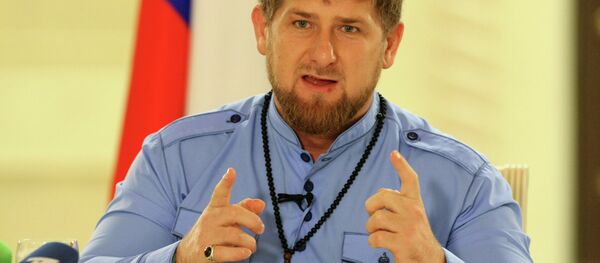 Рамзан Кадиров, акс аз бойгонӣ - Sputnik Тоҷикистон