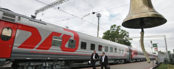 Поезд ОАО РЖД. Архивное фото - Sputnik Тоҷикистон