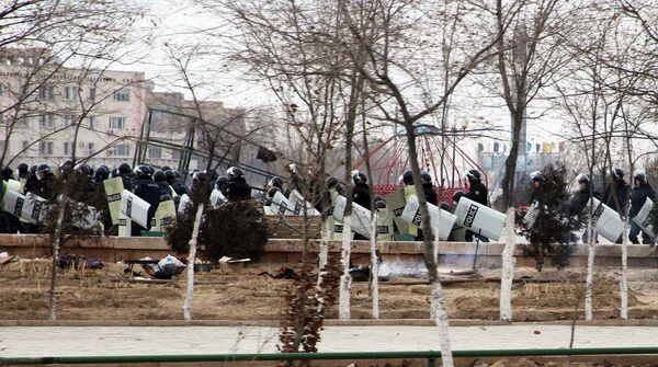 Массовые беспорядки в Жанаозене. Архивное фото - Sputnik Таджикистан