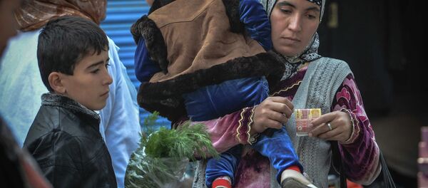 Бозор дар Душанбе, акс аз бойгонӣ - Sputnik Тоҷикистон