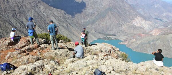 Иностранные туристы в Таджикистане. Архивное фото - Sputnik Таджикистан