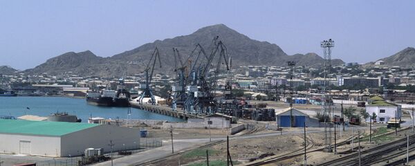 Город-порт Туркменбаши. Побережье Каспийского моря. Архивное фото - Sputnik Таджикистан