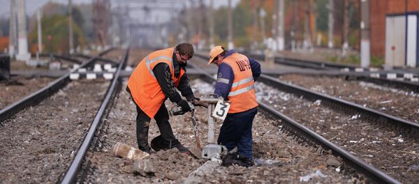 Гузаргоҳ дар роҳи оҳан. Акс аз бойгонӣ - Sputnik Тоҷикистон