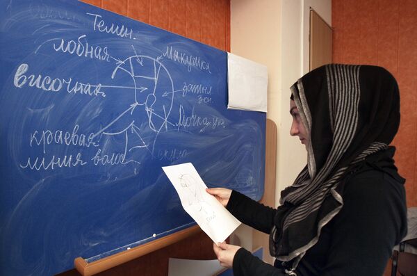 Девушка в хиджабе. Архивное фото - Sputnik Таджикистан