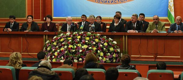 Пресс-конференция ЦИК 2 марта 2015 года Пресс-конференция ЦИК 2 марта 2015 года - Sputnik Таджикистан