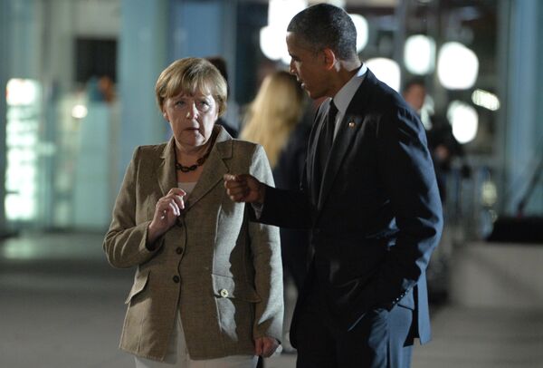 Ангела Меркель и Барак Обама. Архивное фото. - Sputnik Таджикистан