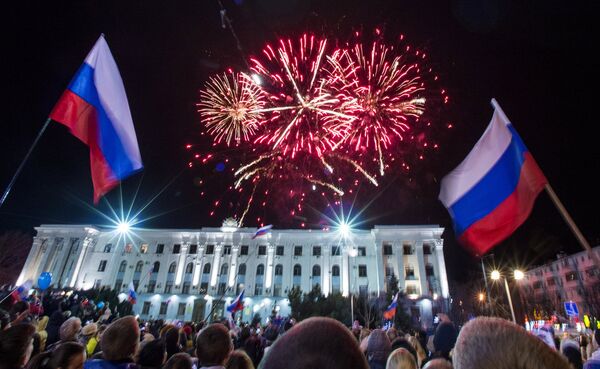 Празднование годовщины Крымской весны в Крыму - Sputnik Таджикистан