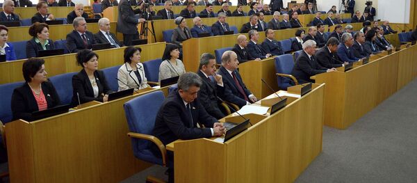 Первая сессия новоизбранного парламента РТ в 2015 году - Sputnik Тоҷикистон