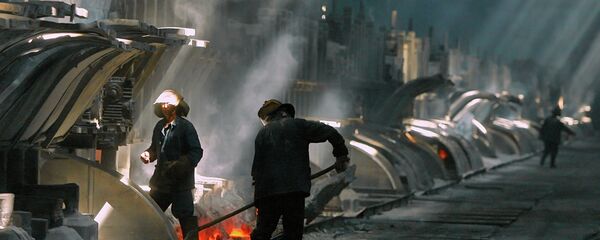 Ширкати истеҳсоли алюминий дар Тоҷикистон. Акс аз бойгонӣ - Sputnik Тоҷикистон