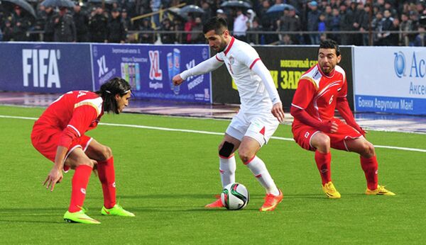 Товарищеский матч между национальными сборными Таджикистана и Сирии 31 марта 2015 года - Sputnik Таджикистан