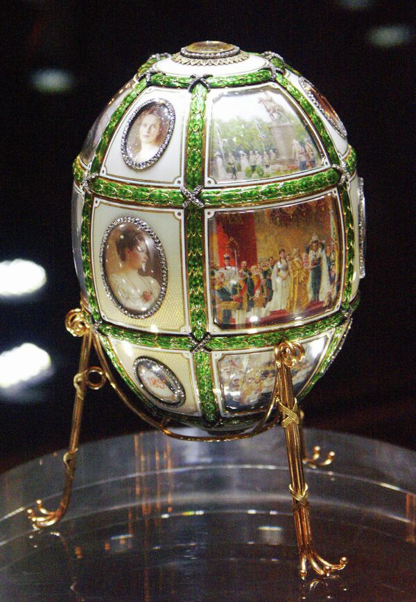 Императорское пасхальное яйцо «Пятнадцатая годовщина царствования» - Sputnik Таджикистан