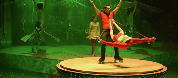 Гастроли Большого московского цирка на воде в Душанбе - Sputnik Тоҷикистон