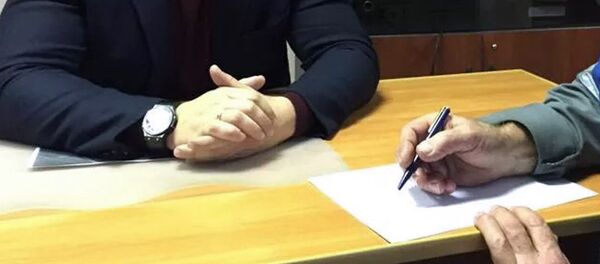 На допросе, архивное фото - Sputnik Тоҷикистон