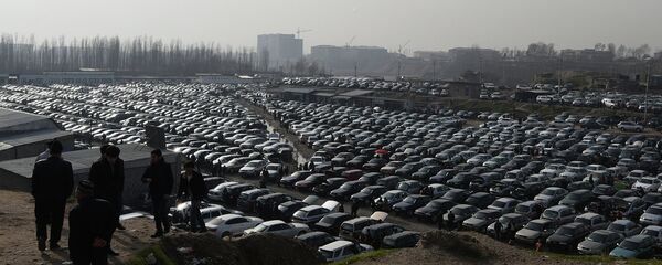 Бозори мошинҳои Душанбе. Акс аз бойгонӣ - Sputnik Тоҷикистон