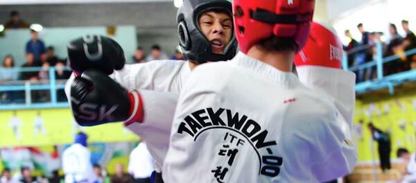 Открытый Чемпионат г. Душанбе по таеквон-до 2015 г - Sputnik Тоҷикистон