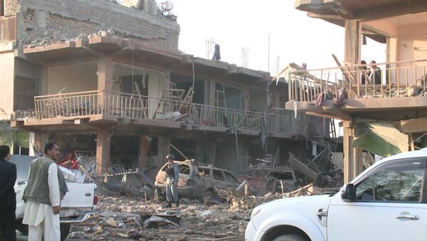 Взрыв заминированного грузовика в Кабуле. Архивное фото - Sputnik Таджикистан