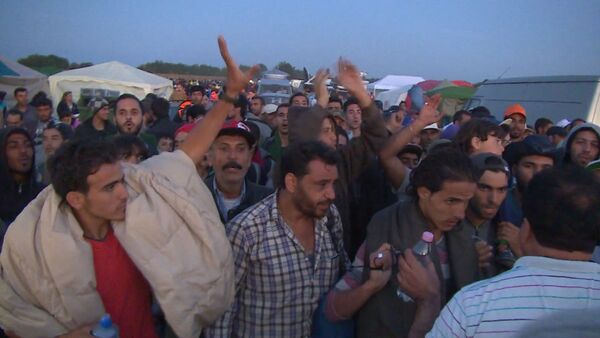 Беженцы в ЕС: толпы на дорогах, палаточные лагеря и акции протеста - Sputnik Таджикистан