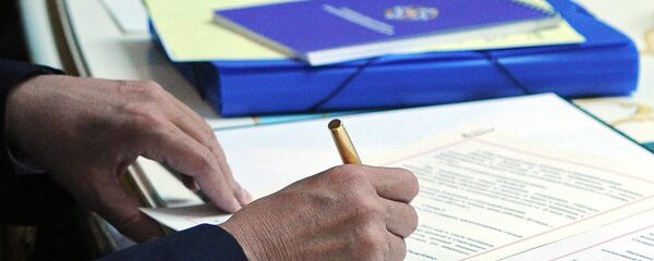 Подписание документов на саммите ОДКБ в Душанбе 15 сентября 2015 года - Sputnik Таджикистан