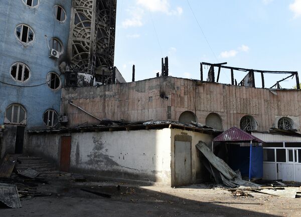 Пожар в 16-этажном жилом доме - Sputnik Таджикистан