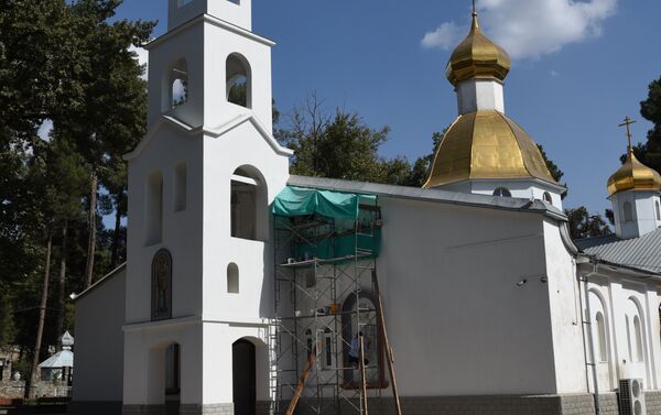 Кафедральный собор Душанбинской и Таджикистанской епархии Русской православной церкви - Sputnik Таджикистан