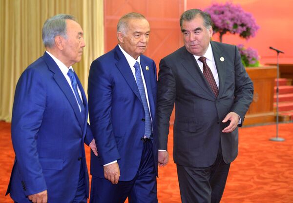 Президенты Казахстана, Узбекистана и Таджикистана. Архивное фото. Президенты Казахстана, Узбекистана и Таджикистана. Архивное фото. - Sputnik Таджикистан