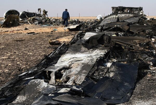 Обломки самолета Airbus A321 авиакомпании Когалымавиа - Sputnik Таджикистан