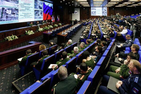 Брифинг Минобороны РФ в Москве по ситуации в Сирии - Sputnik Таджикистан