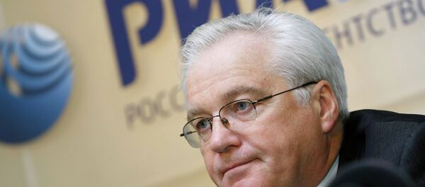 Намояндаи доимии Русия дар СММ Виталий Чуркин. Акс аз бойгонӣ. Намояндаи доимии Русия дар СММ Виталий Чуркин. Акс аз бойгонӣ. - Sputnik Тоҷикистон