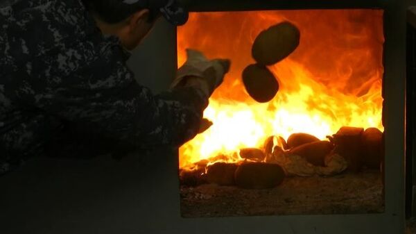 Около 400 килограммов наркотиков сожгли в новой печи АКН Около 400 килограммов наркотиков сожгли в новой печи АКН - Sputnik Таджикистан