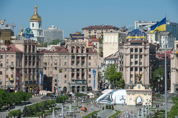 Вид на площадь Независимости в Киеве. Архивное фото. - Sputnik Таджикистан