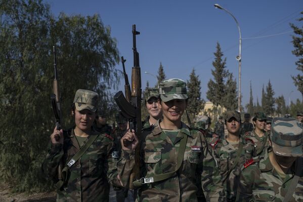 Женская военная Академия в Дамаске - Sputnik Таджикистан