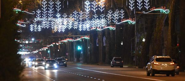 Ночной Душанбе. Архивное фото - Sputnik Тоҷикистон