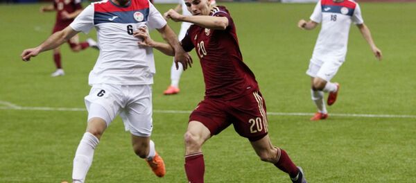 Матч Россия - Таджикистан на международном турнире Кубок Содружества-2016, архивное фото - Sputnik Таджикистан
