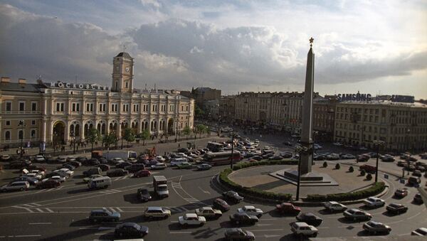 Московский вокзал в Санкт-Петербурге, архивное фото - Sputnik Таджикистан