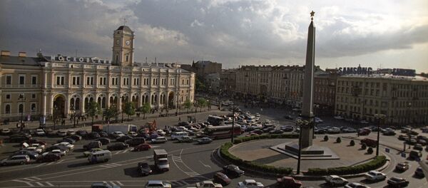 Вокзали Маскав дар шаҳри Санкт-Петербург. Акс аз бойгонӣ - Sputnik Тоҷикистон