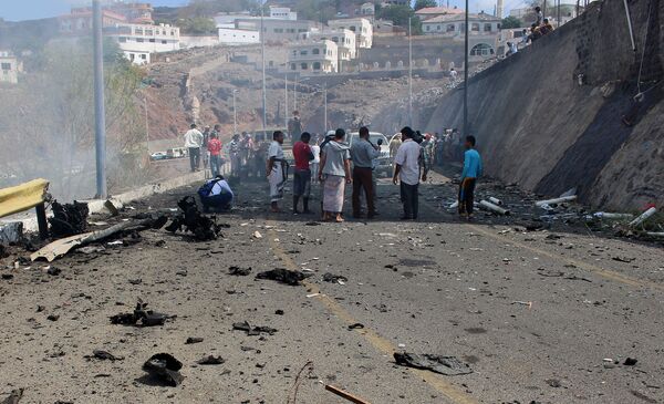 Последствия теракта в Йемене. Архивное фото - Sputnik Таджикистан