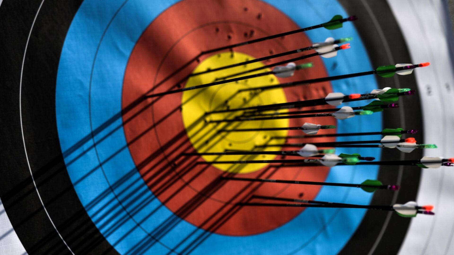 Мишень со стрелами во время соревнований по стрельбе из лука. Архивное фото - Sputnik Таджикистан, 1920, 20.05.2022