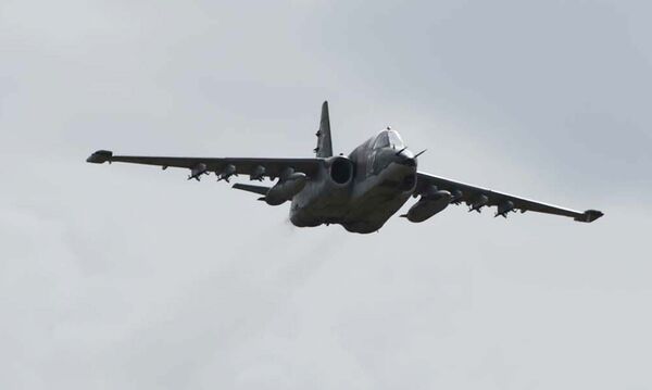 Самолет Су-24 на совместных учениях российских и таджикских военных на военном полигоне Ляур - Sputnik Таджикистан