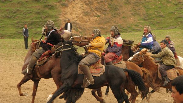 Празднование Нарвуза, конные скачки, архивное фото - Sputnik Таджикистан