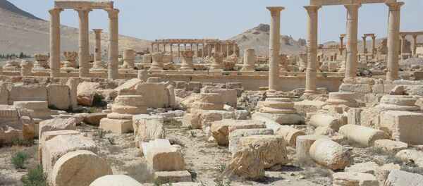 Разрушенная историческая часть Пальмиры, архивное фото - Sputnik Таджикистан