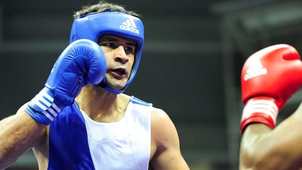 Боксер Джахон Курбонов на Олимпийских играх в Лондоне. Архивное фото - Sputnik Таджикистан