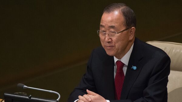 Прилет генерального секретаря ООН Пан Ги Муна в Москву - Sputnik Таджикистан