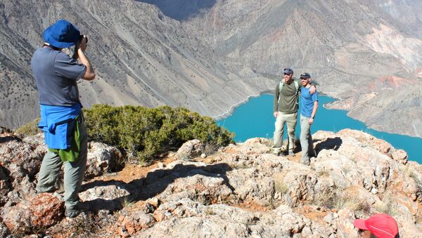 Иностранные туристы в Таджикистане. Архивное фото - Sputnik Таджикистан