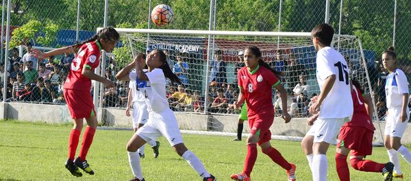 Чемпионат Азии по футболу среди девушек до 14 лет, архивное фото Чемпионат Азии по футболу среди девушек до 14 лет, архивное фото - Sputnik Таджикистан