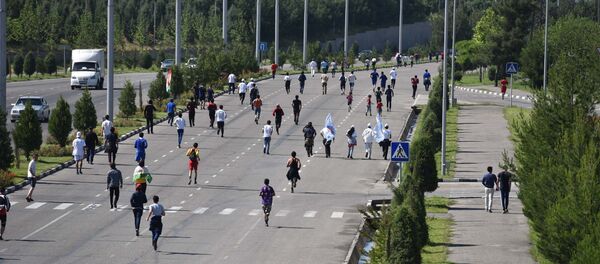 День национального бега в Душанбе День национального бега в Душанбе - Sputnik Таджикистан
