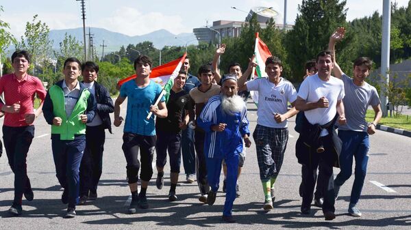 День национального бега в Душанбе - Sputnik Тоҷикистон