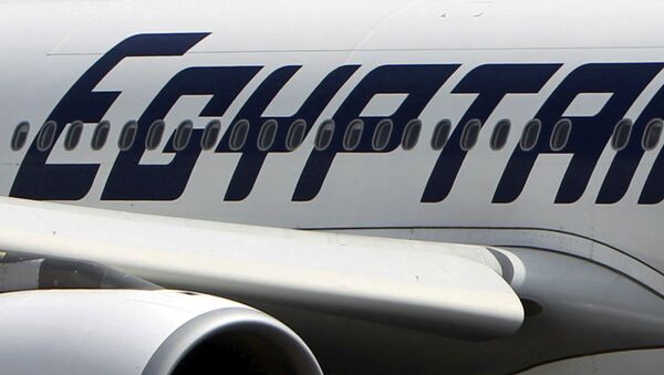 Вывеска авиакомпании Egyptair в аэропорту Парижа - Sputnik Таджикистан
