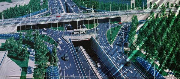 Эстакада дар Душанбе. Акс аз бойгонӣ - Sputnik Тоҷикистон