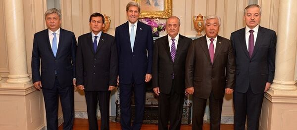 Вазирони вазоратҳои умури хориҷии кишварҳои Осиёи Марказӣ зимни вохӯрӣ дар ИМА - Sputnik Тоҷикистон